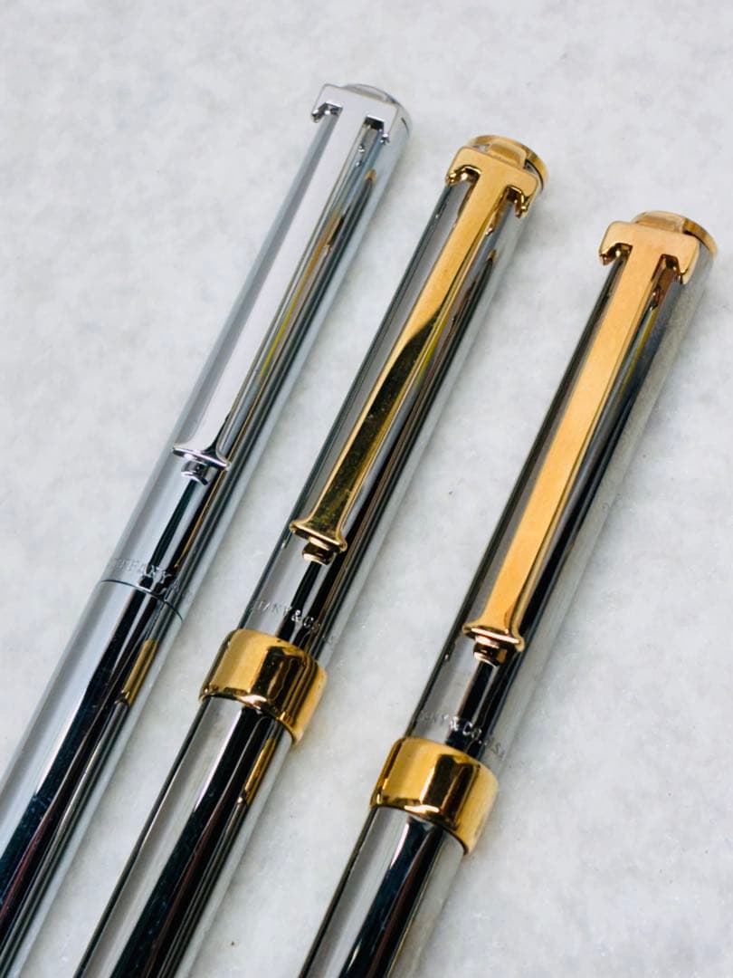 TIFFANY&Co. ティファニー Tクリップ ボールペン シャーペン 3本