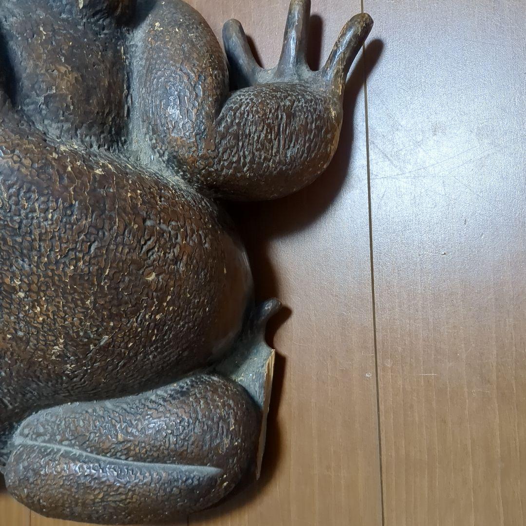 木彫り　亀　一刀彫　木製　古道具　アンティーク　レトロ　雑貨　骨董　手彫り