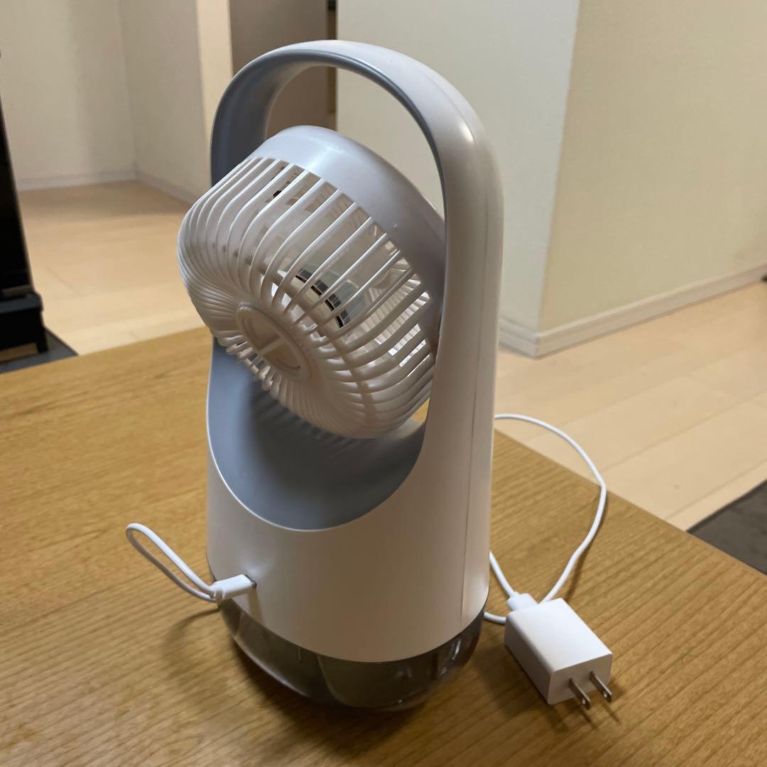卓上扇風機 ハンドル付き ホワイト