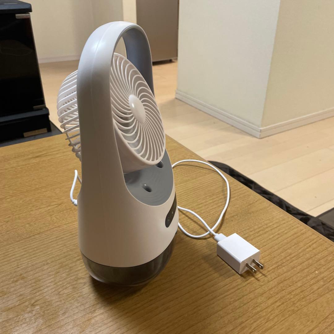 卓上扇風機 ハンドル付き ホワイト