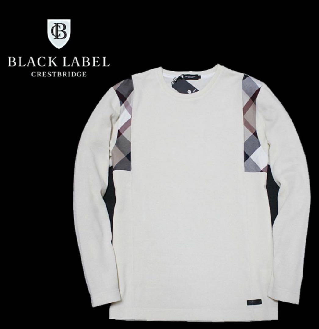 【新品 】Lブラックレーベル クレストブリッジ 羊毛混長袖ニット