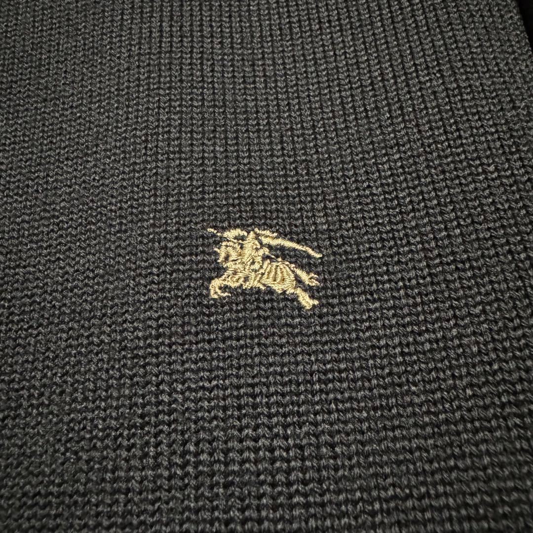 バーバリーブラックレーベル ドライバーズニット 中綿 ウールジャケット 日本製