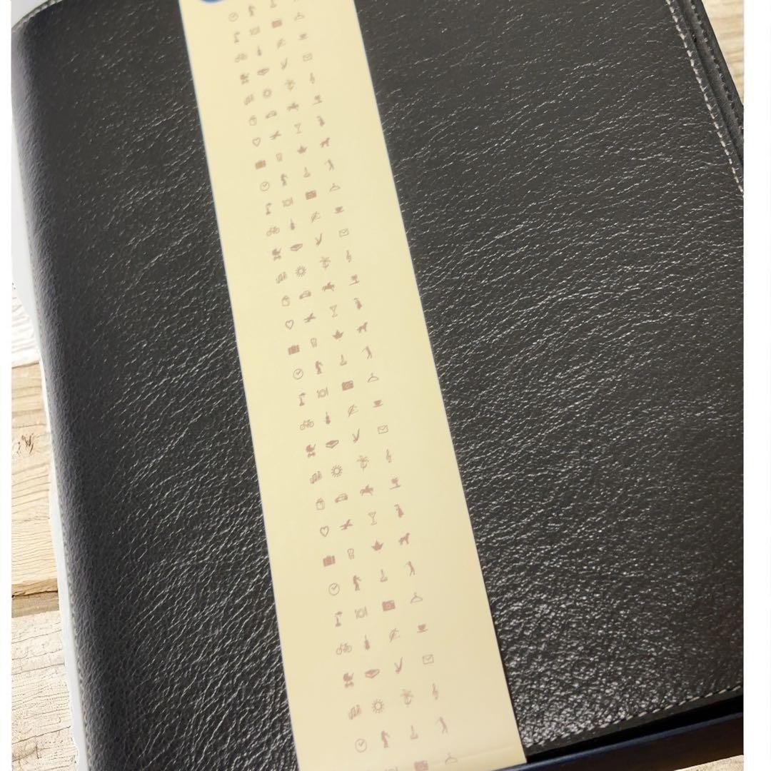 定価3.3万 新品 ファイロファックス ヘリテージ A5 スリム 手帳 本革 黒