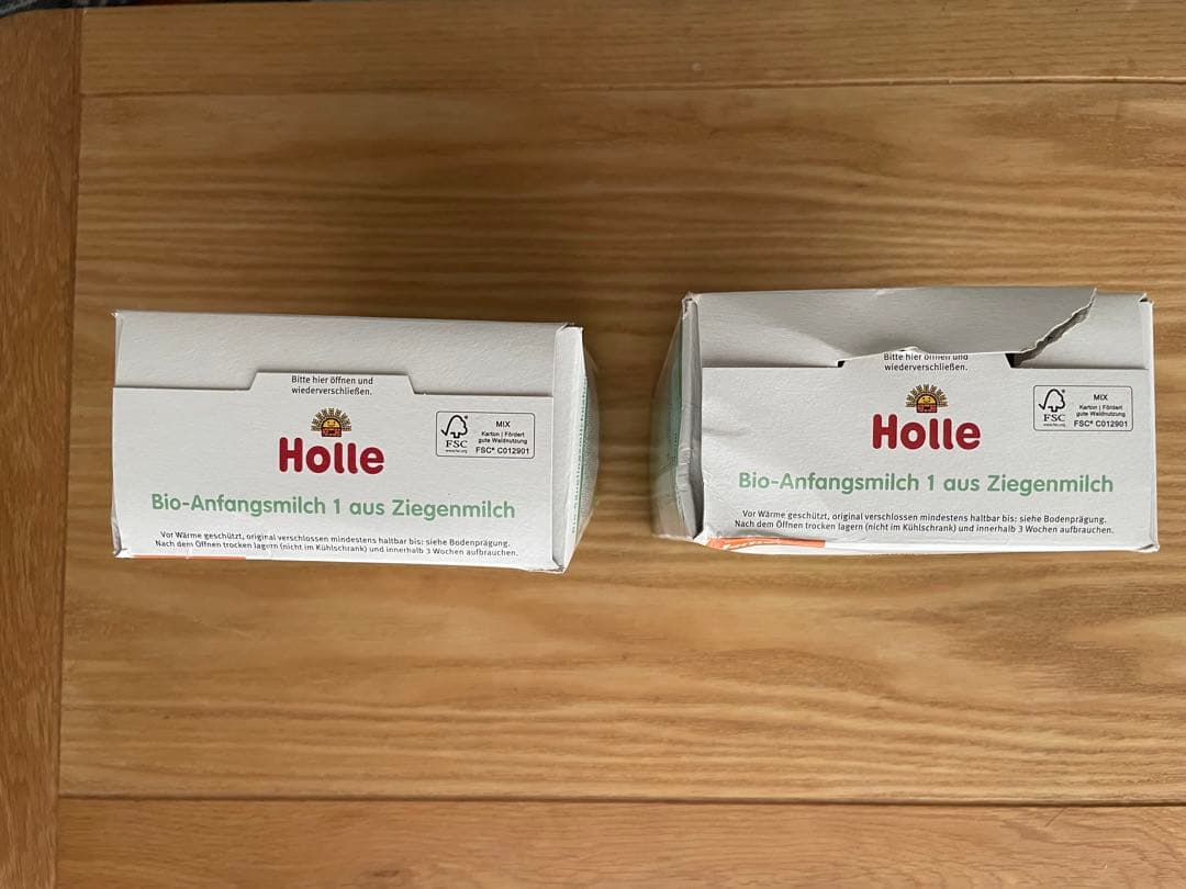 ホレ ヤギ① 2箱 オーガニック 粉ミルク 箱ダメージあり