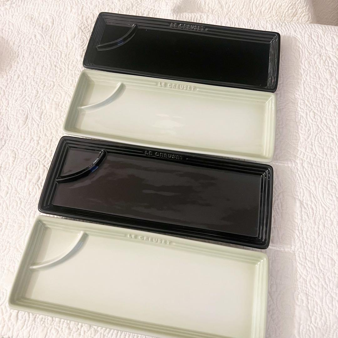 ⑦LE CREUSET ルクルーゼ サカナプレート 4枚セット 長皿 魚 皿