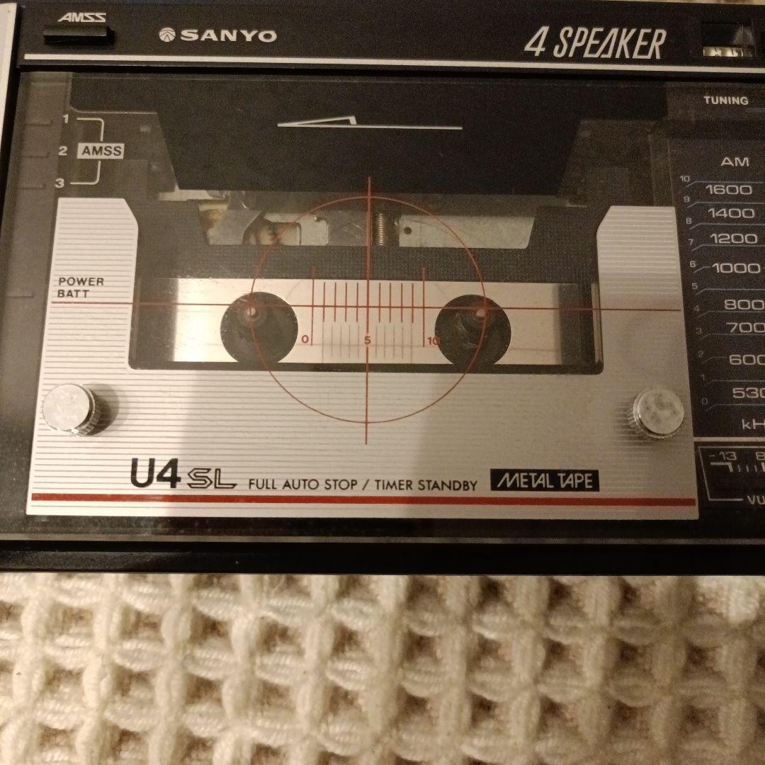 昭和レトロレア物 SANYO MR-U4SL ラジカセ 4スピーカー
