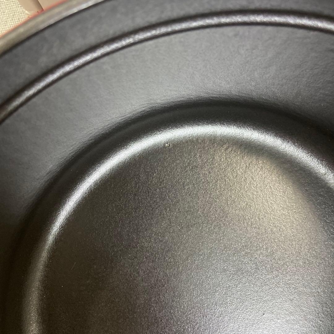 【美品】STAUB ストウブ　ピコココット　ラウンド22cmレッド