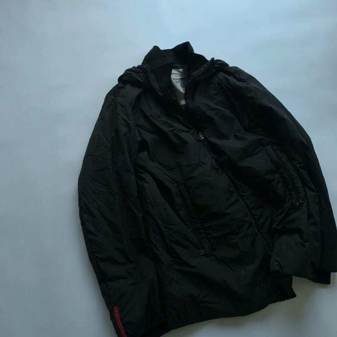 PRADA SPORTS　ウールリブ襟付き　中綿ダウンコート