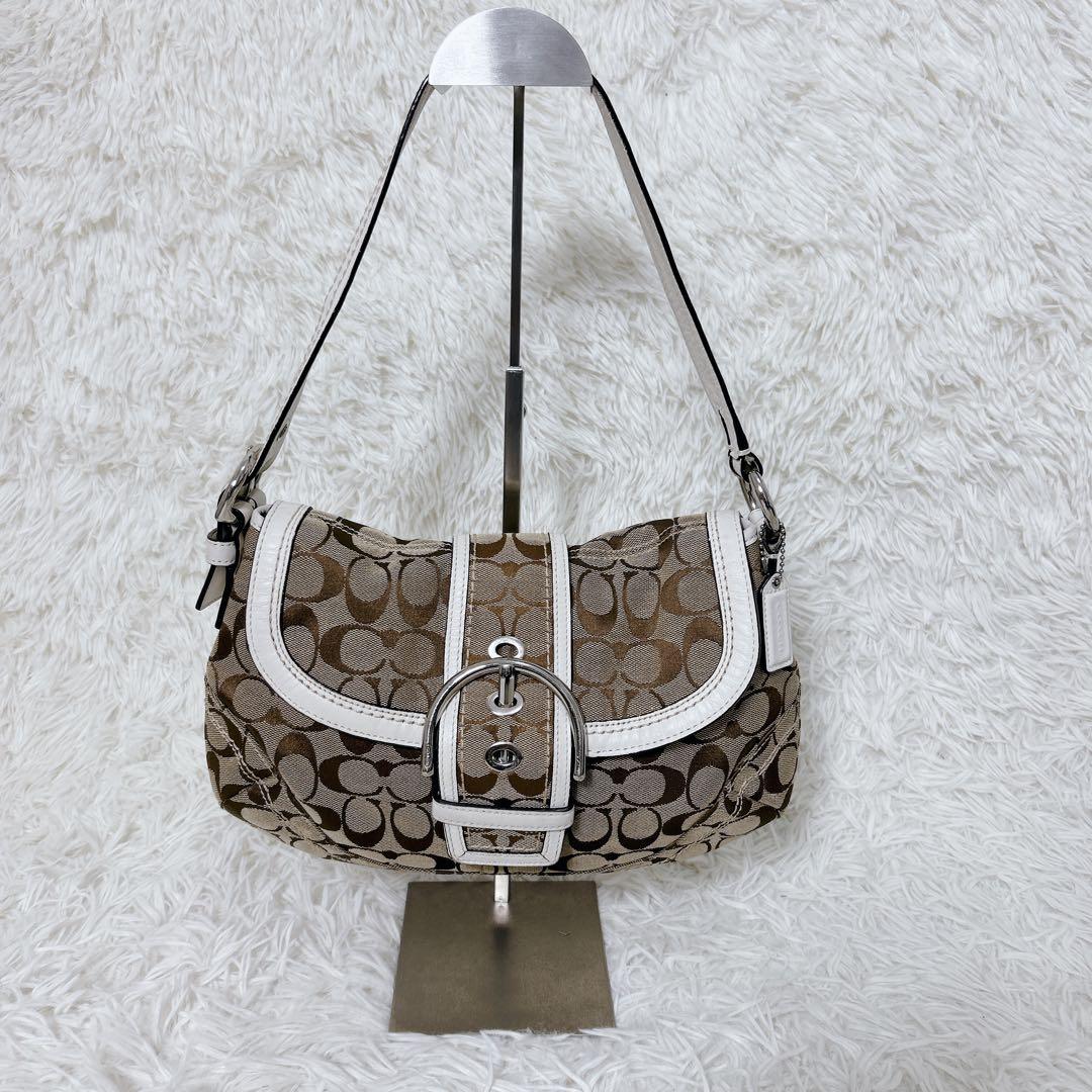 COACH コーチ　ソーホー シグネチャー ワンショルダー　バッグ　総柄　cc