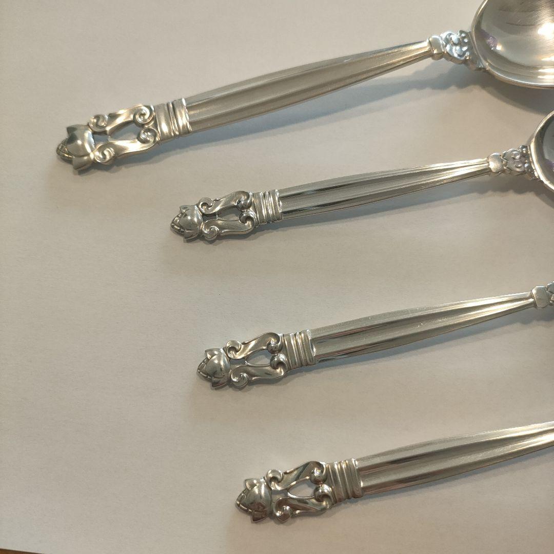 ジョージジェンセン 純銀フォーク アカンサス 4本