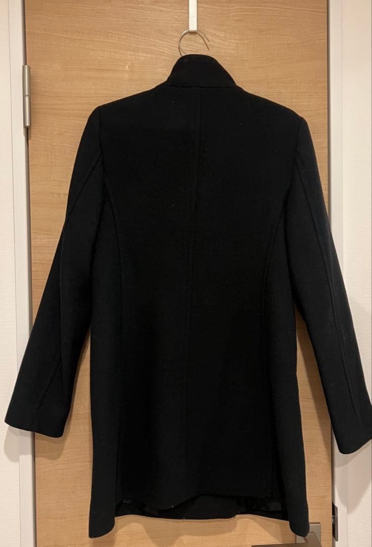 ZARA ウール ブラック ダブルブレストコート