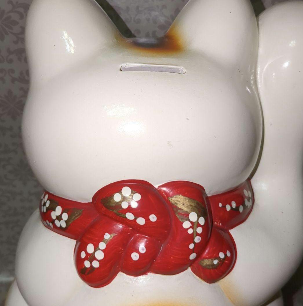 招き猫貯金箱　福寿　レトロ貯金箱　招き猫グッズ　縁起物　お金招き　福猫　置物