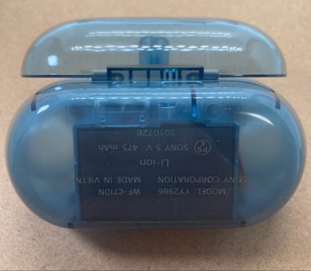 【美品】SONY WF-C710N【グラスブルー充電ケース】