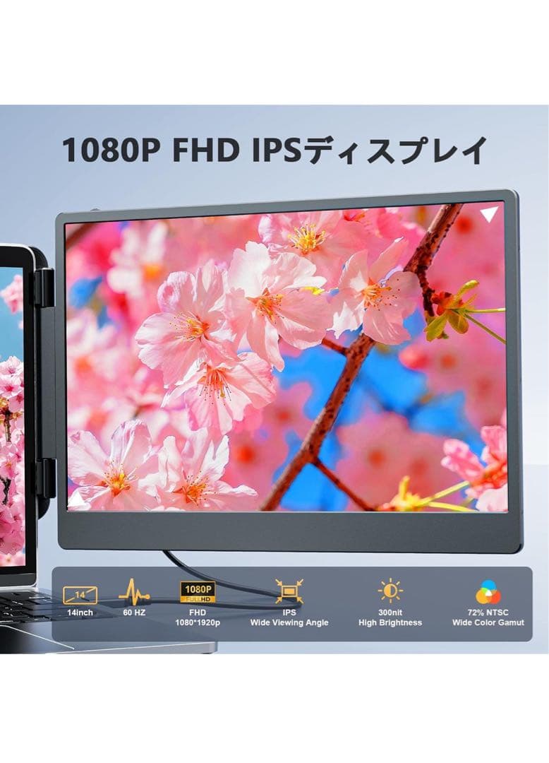 【美品】LivElect 14インチ FHD IPSモニター