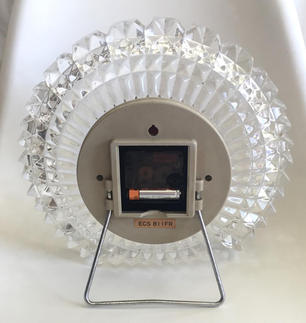 ビンテージ ガラス イリュージョン 時計 スペースエイジ ミステリーダイヤル