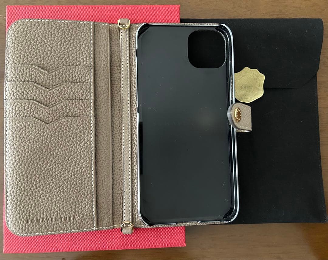iPhone14Plusベルテッドダイアリー　ボナベンチュラ ストラップ付　希少