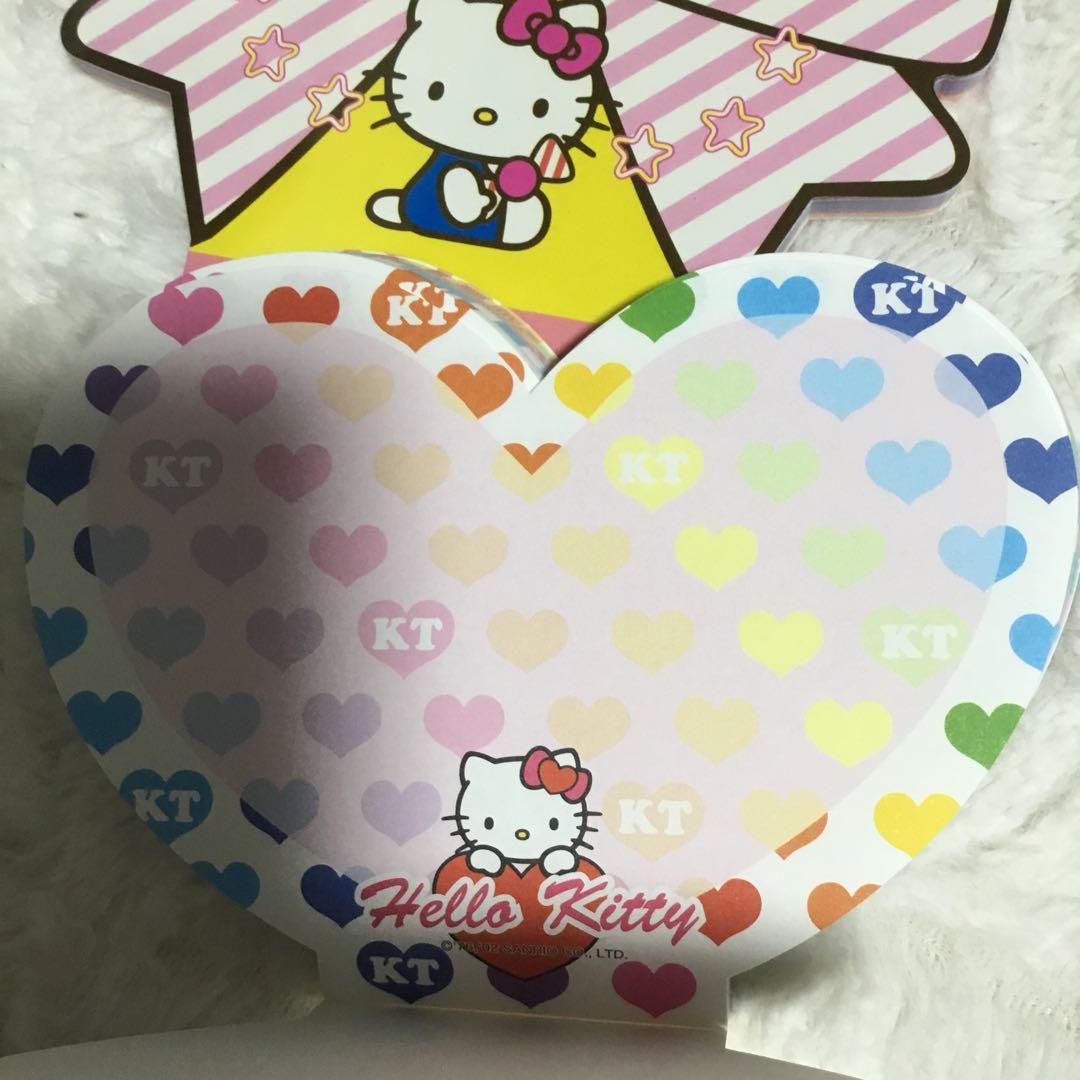 キティちゃん　ハート　りぼん