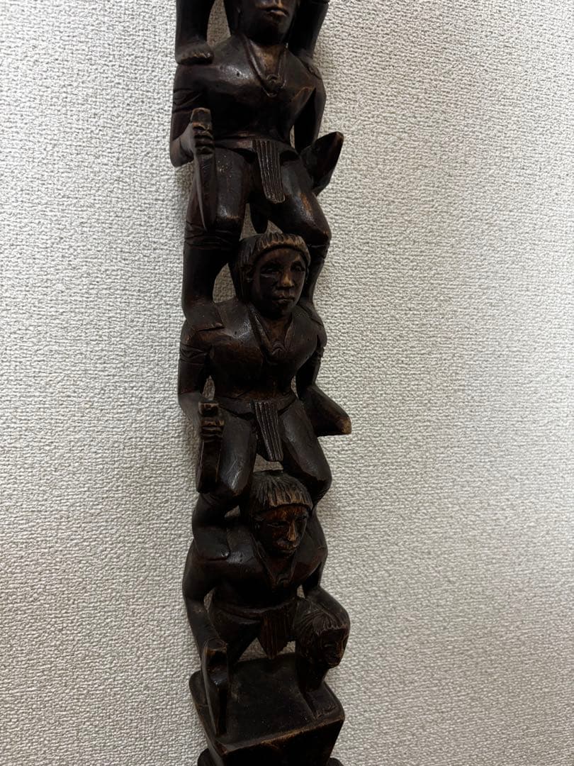 フィリピン 木彫り像 民族アート 古美術 高さ62cm アンティーク