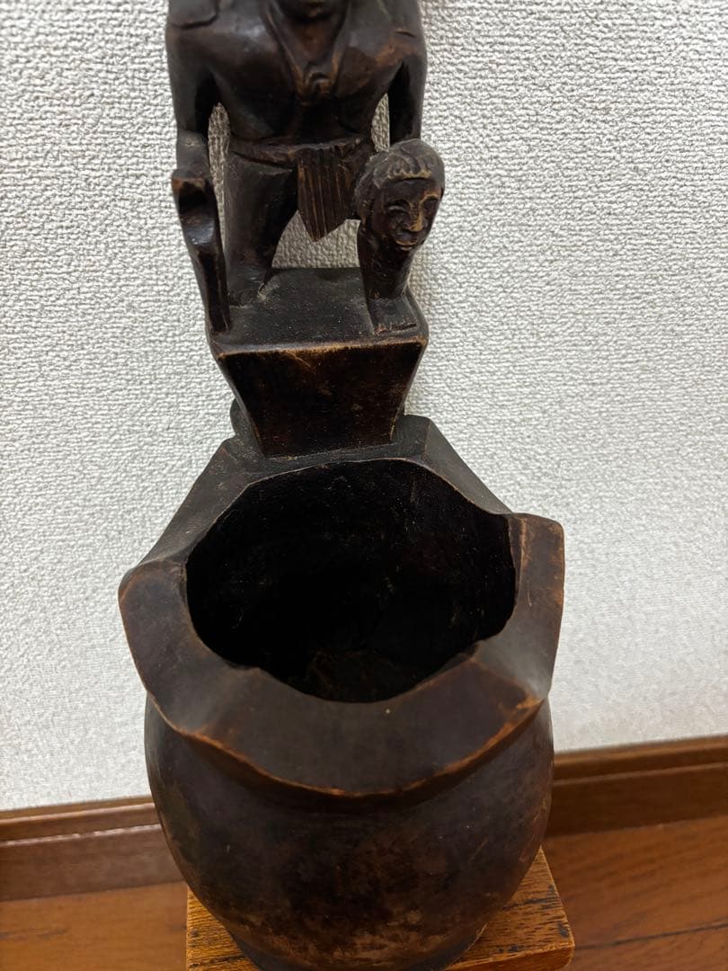 フィリピン 木彫り像 民族アート 古美術 高さ62cm アンティーク