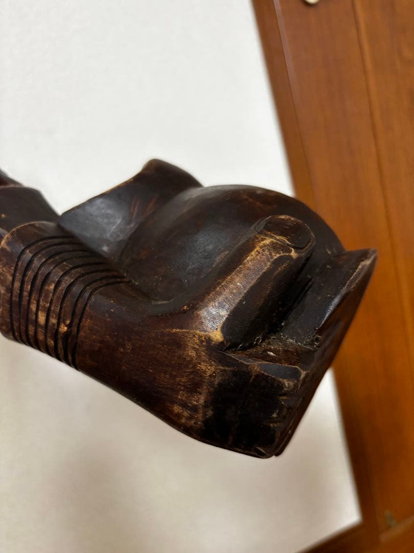 フィリピン 木彫り像 民族アート 古美術 高さ62cm アンティーク