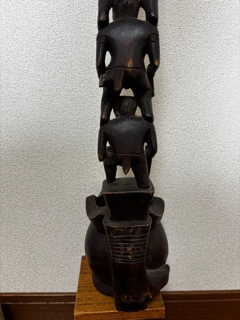 フィリピン 木彫り像 民族アート 古美術 高さ62cm アンティーク