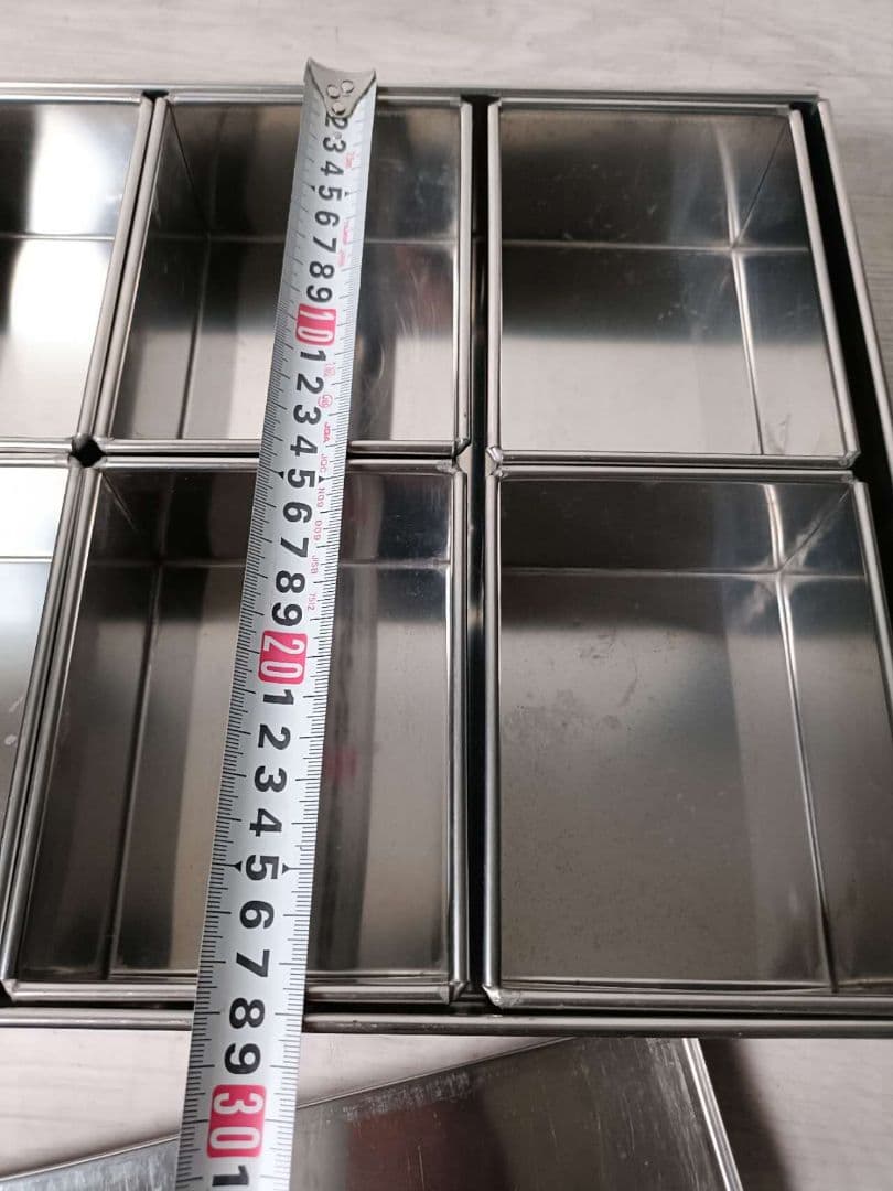 ステンレス製 6コンパートメント バット