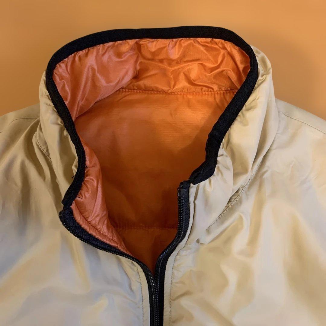美品 PWA ミステリーボックス リバーシブル 中綿ベスト ベージュ オレンジ