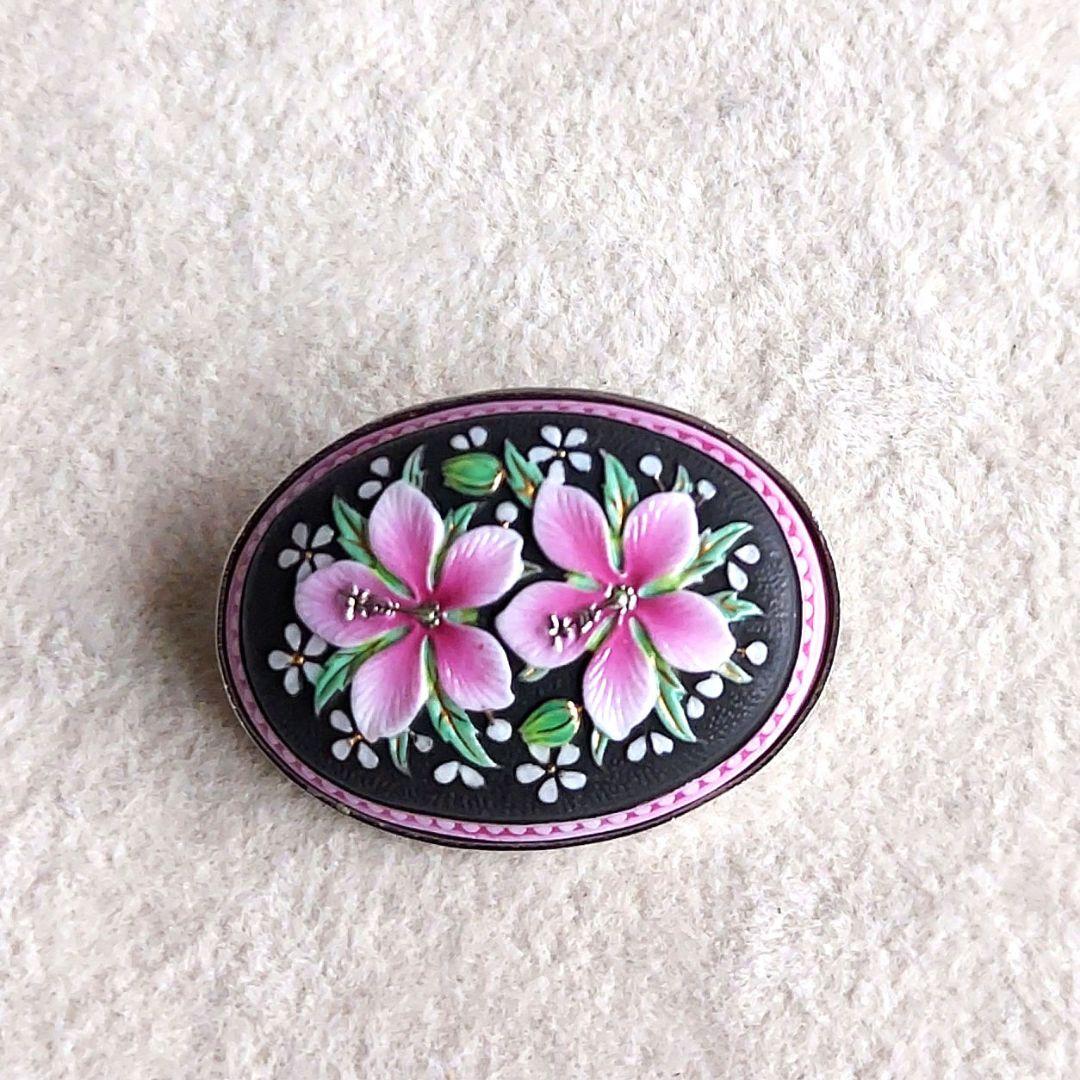 ヴィンテージ　お花　ブローチ　トシカネ