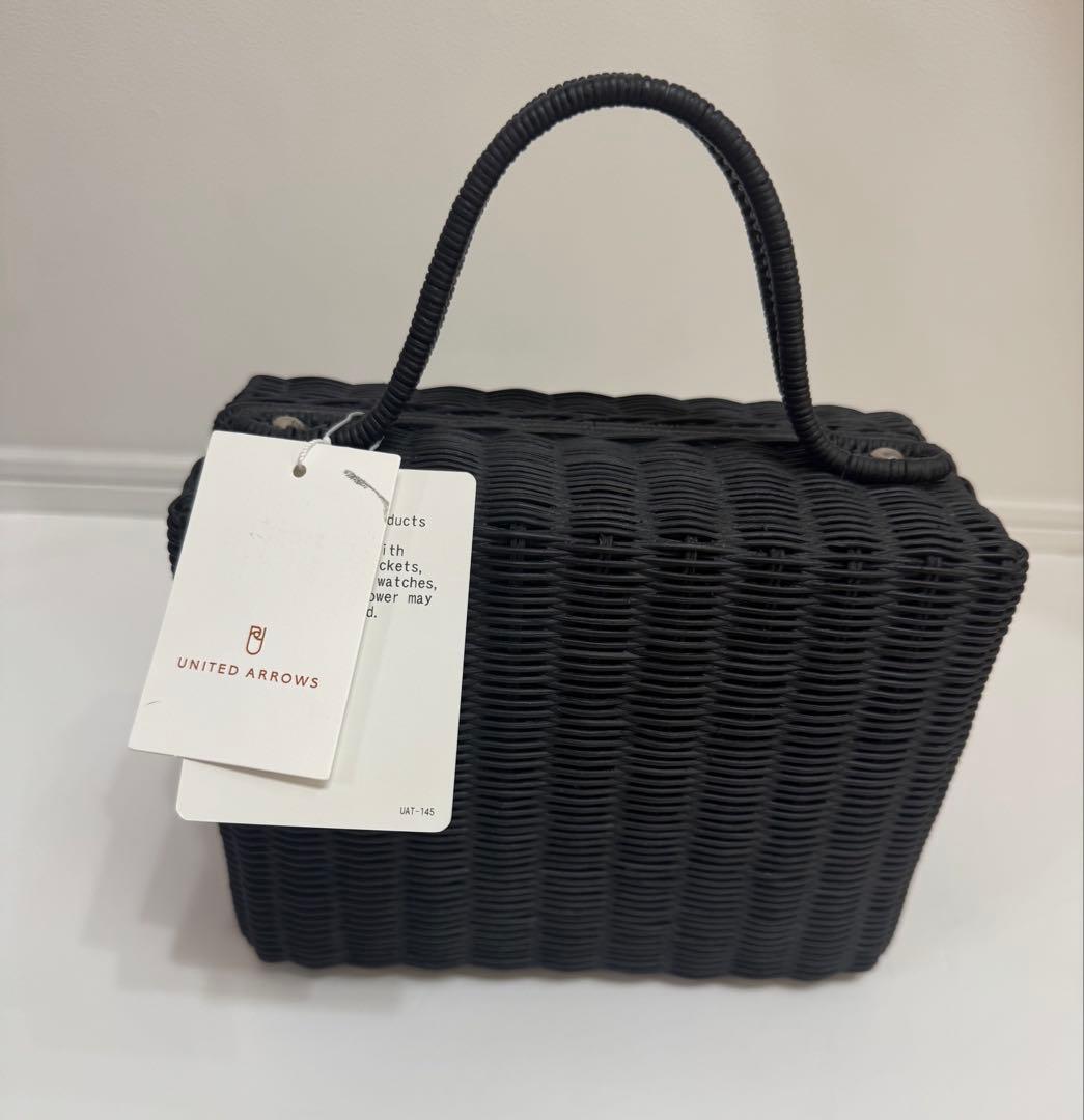UNITED ARROWS ラタン スクエア ミニバッグ