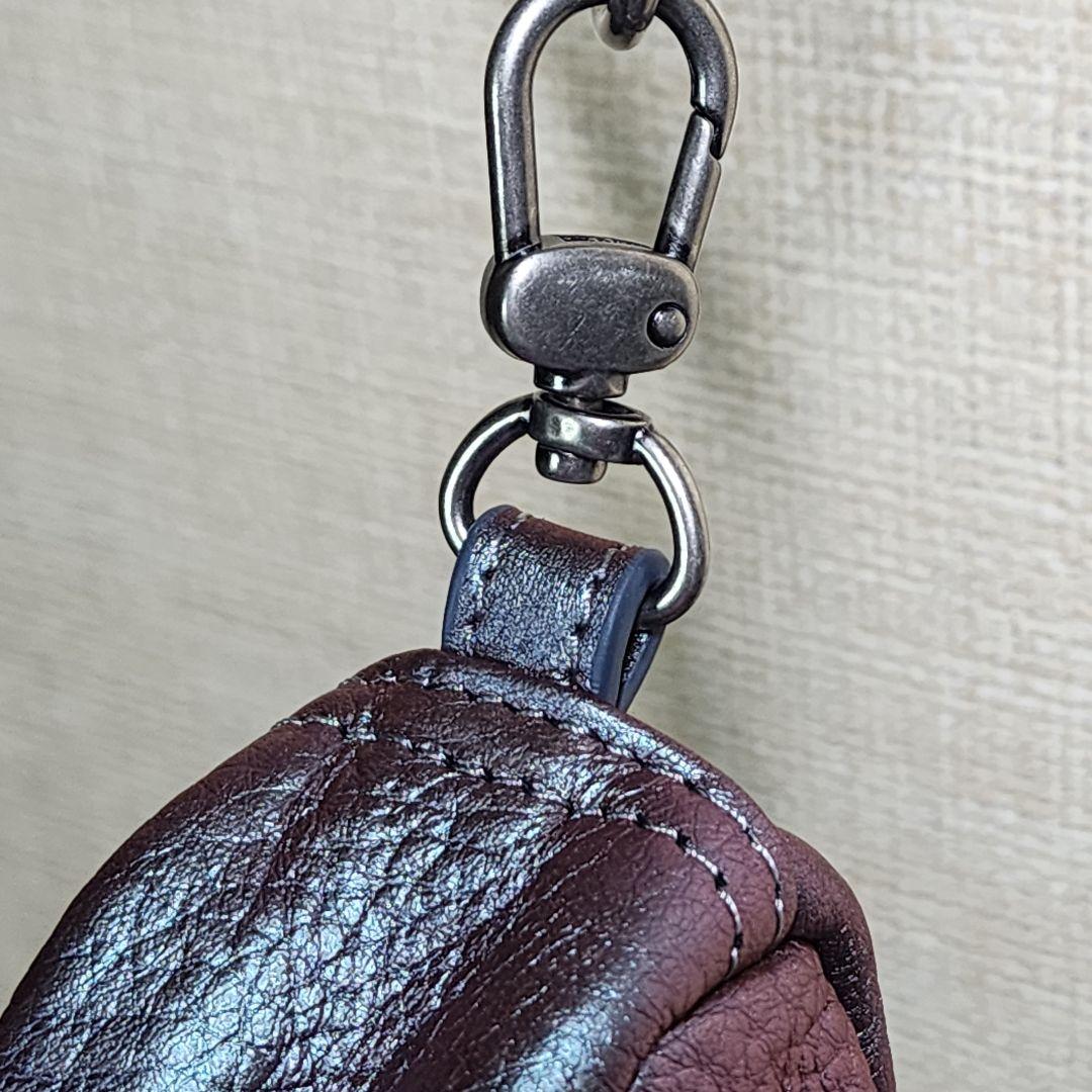 【美品】HEALTHY BACK BAG レザー バッグレット メタリック