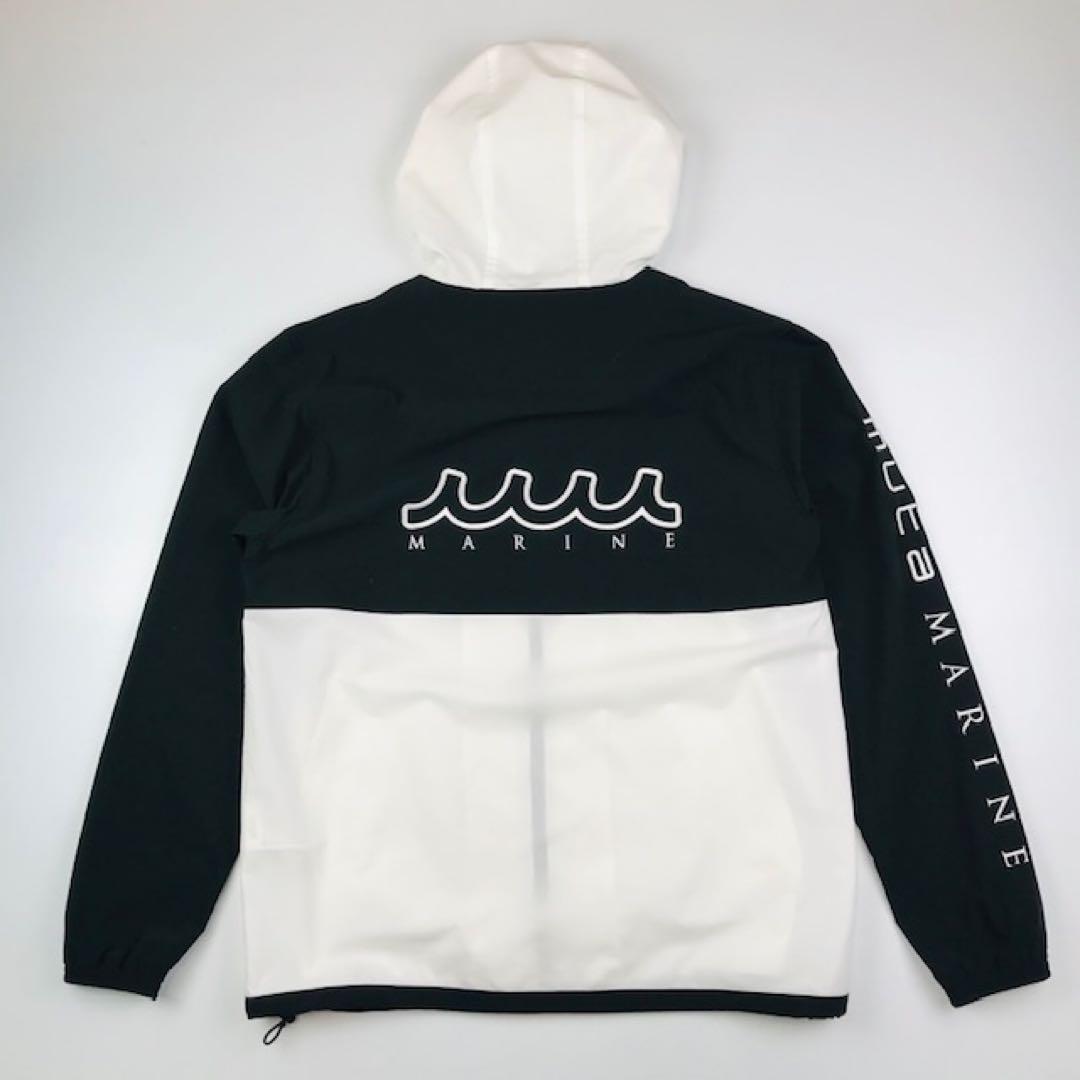 美品★muta・ムータ WAVEロゴ刺繍 4WAYストレッチフーディー(6)