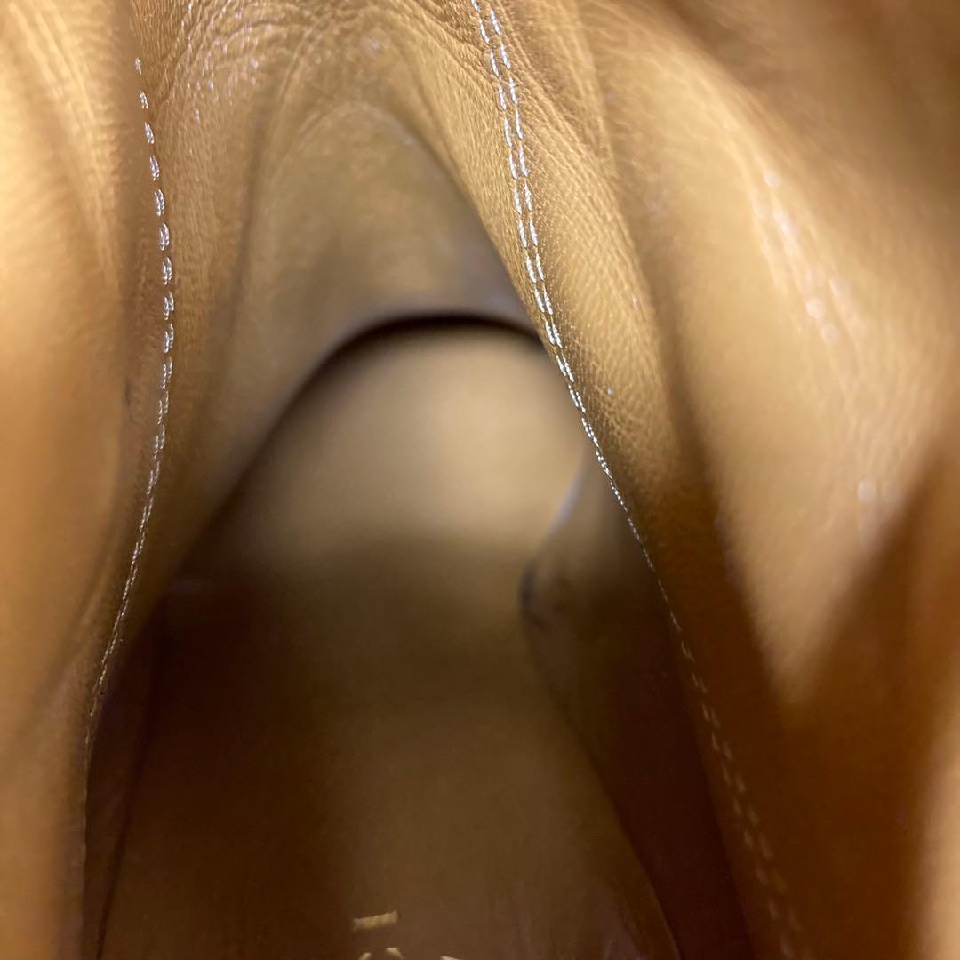 GUCCI グッチ　レザー　ロングブーツ　37.5 バンブー　フリンジ　チャーム