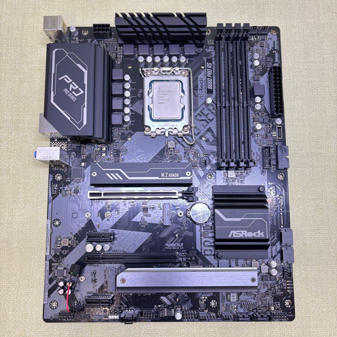 中古 CPU マザボ i7-13700KF Asrock B660 PRO RS