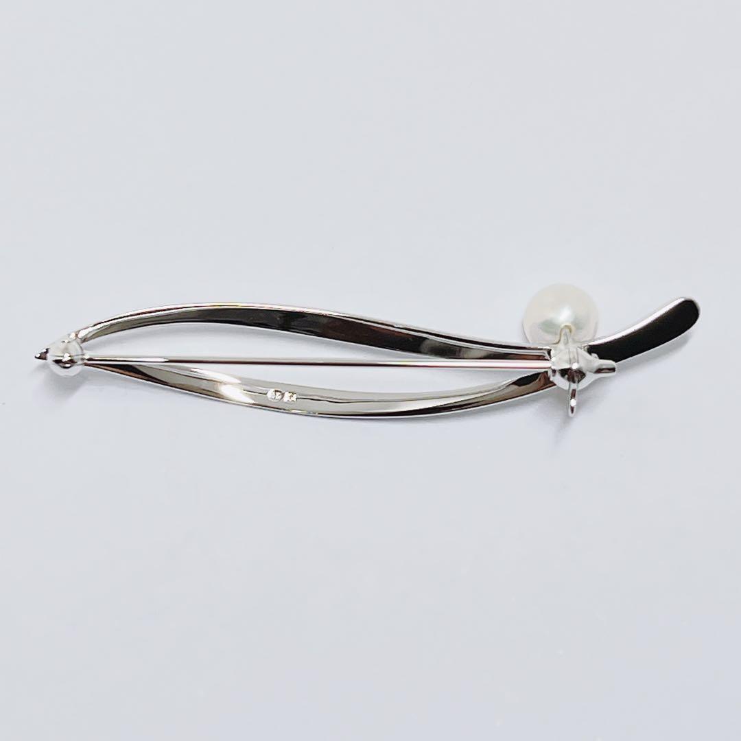 【新品同様】✨MIKIMOTO ミキモト パール　ブローチ　リーフ