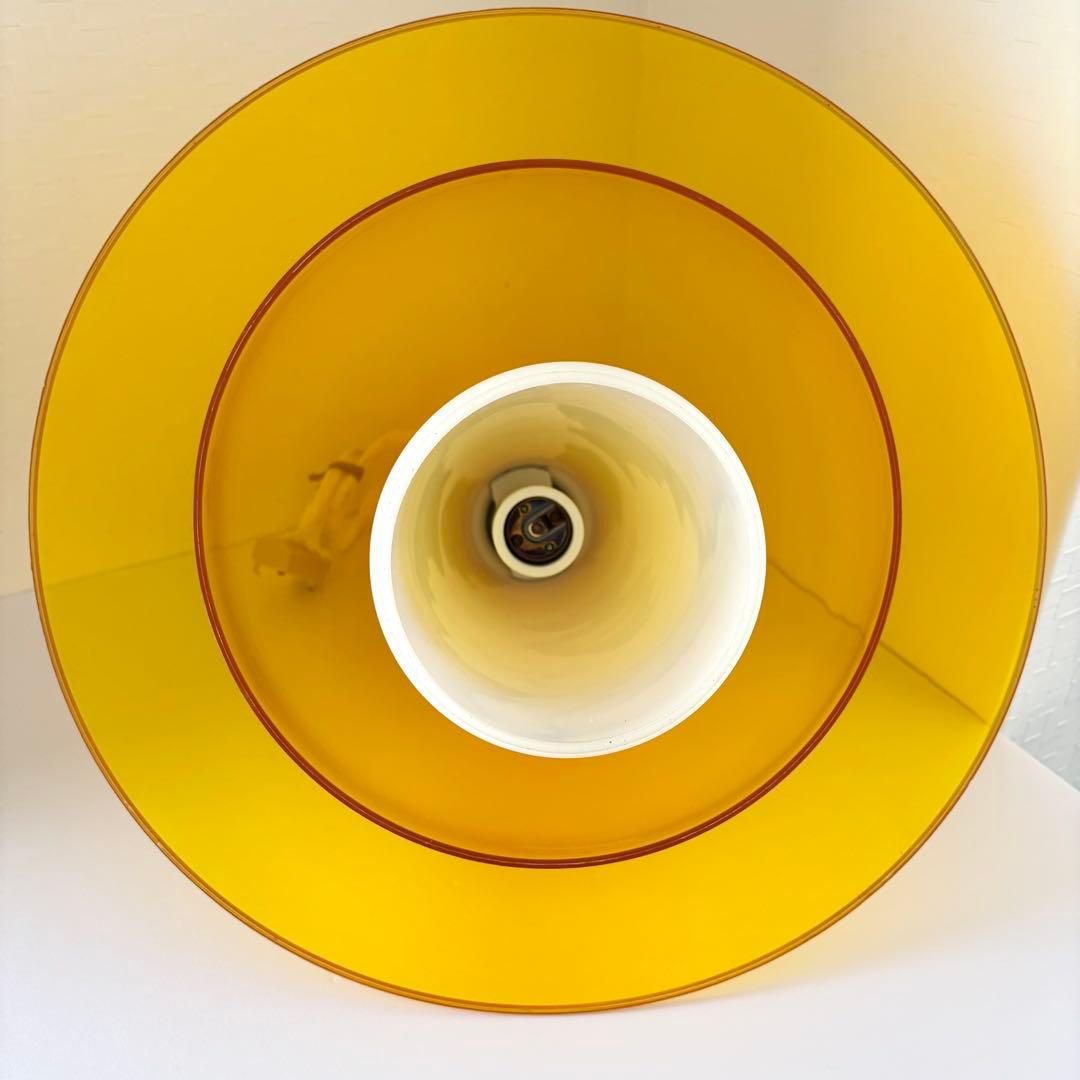 ペンダントライト 吊照明 イエロー レトロ ミッドセンチュリー スペースエイジ