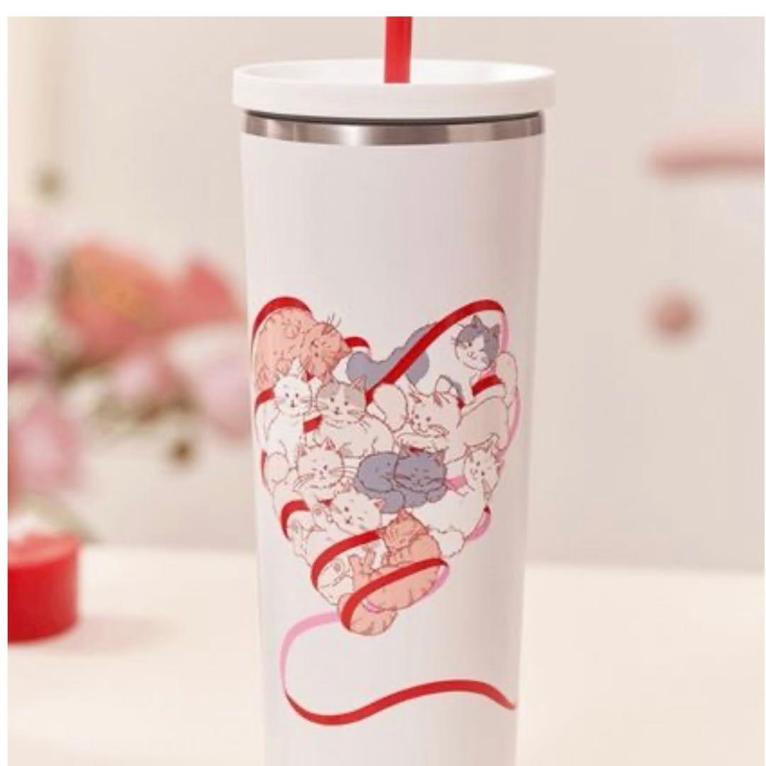 Starbucks 海外　中国限定スタバ　ネコ　タンブラー