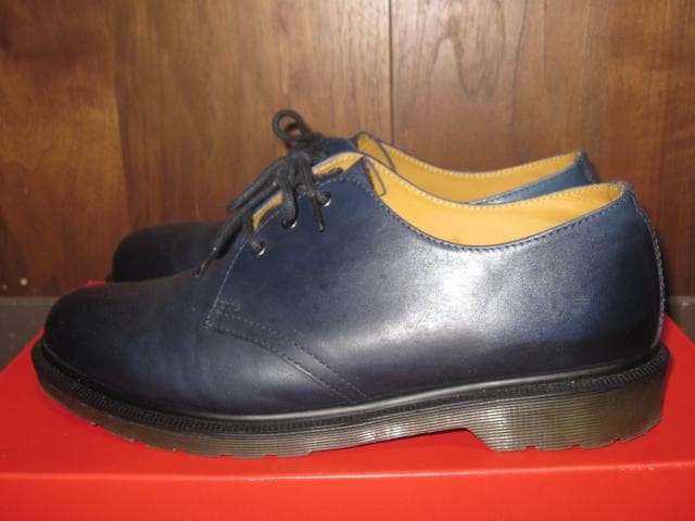 靴 Dr.Martens 1461 3 HOLE SHOE NAVY UK10
