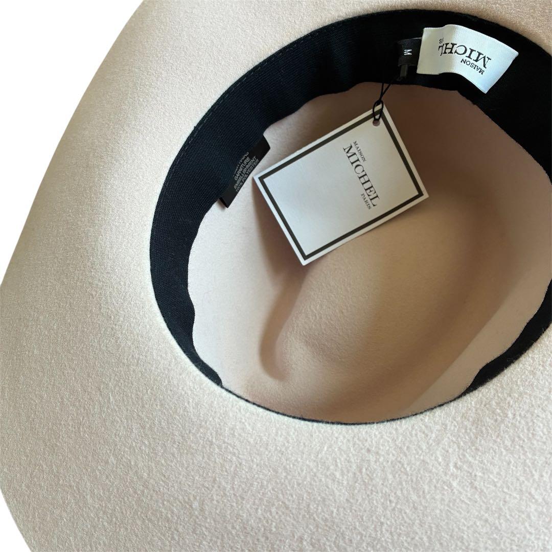 MAISON MICHEL メゾンミシェル フェルトハット M 薄ピンク　新品