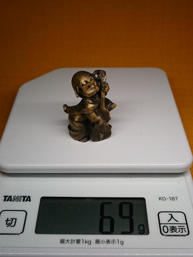 人形　銅製　ブロンズ像　イタリア　置物　インテリア　工芸品　美術品　A2529