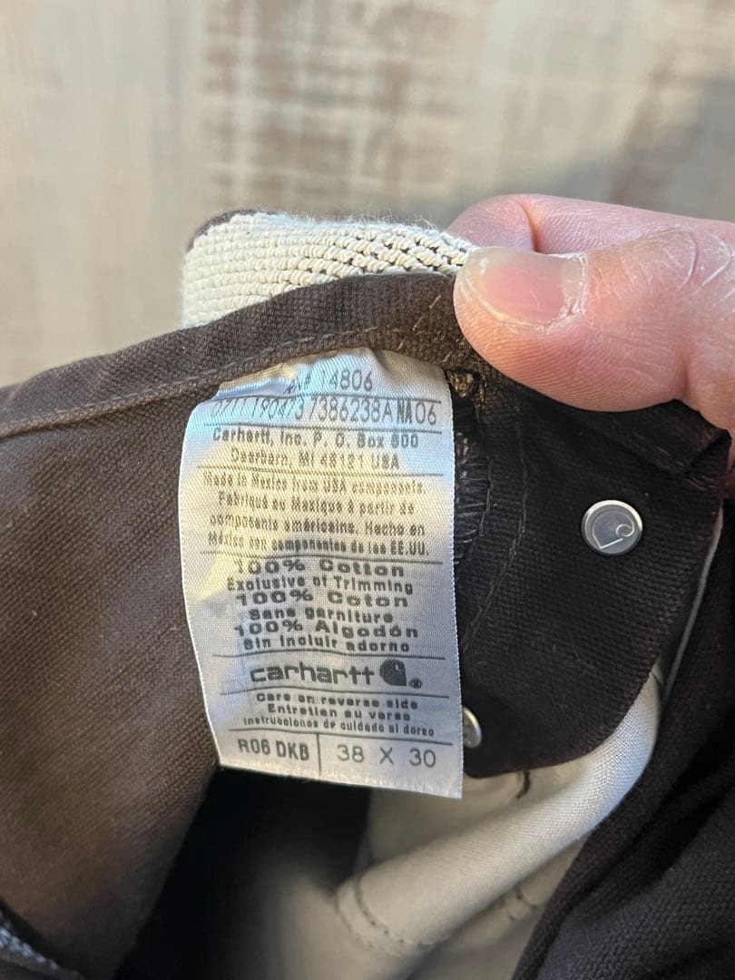 Carhartt ダブルニーペインターパンツ ダック地　オーバーオール　W38