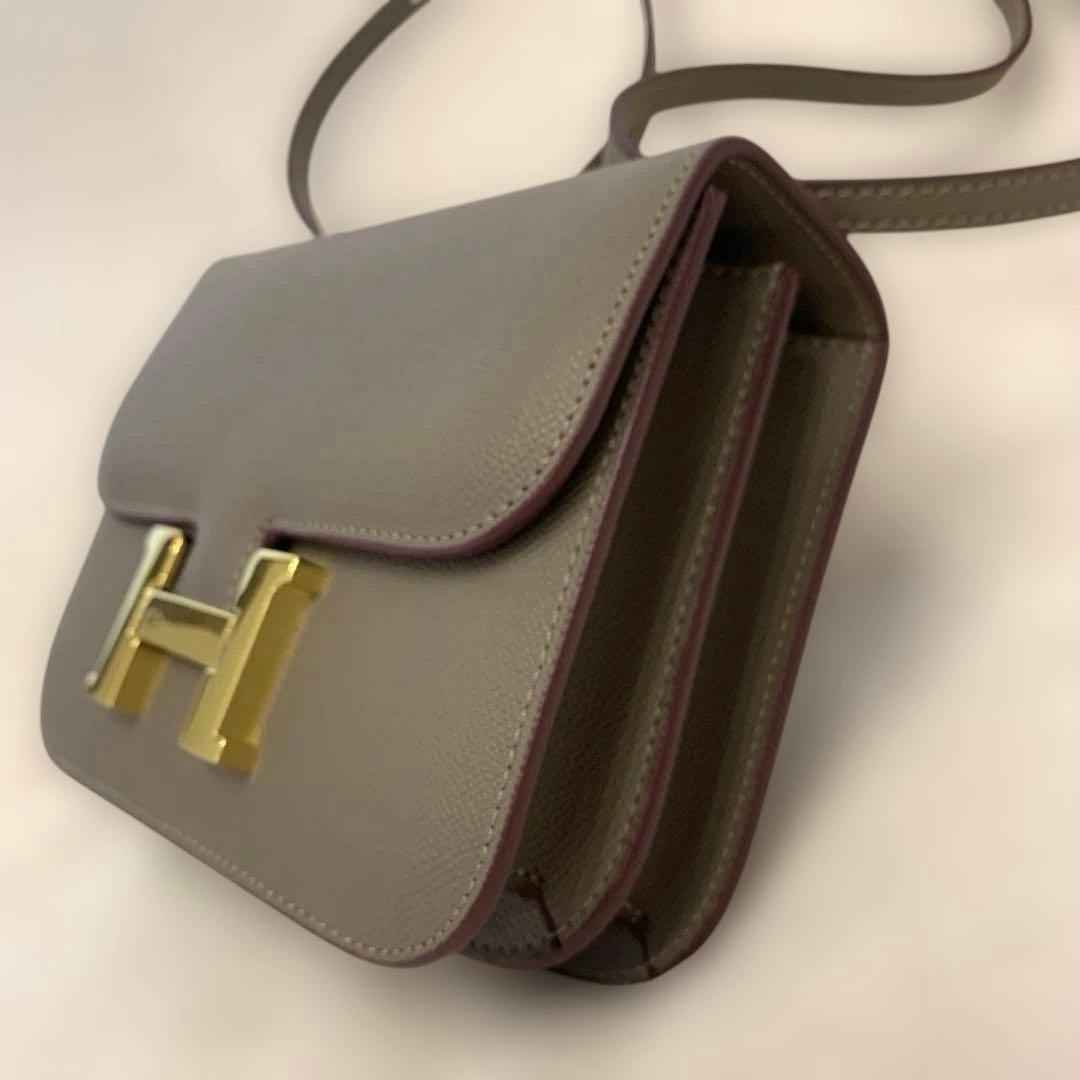 H金具 バッグ グレージュ