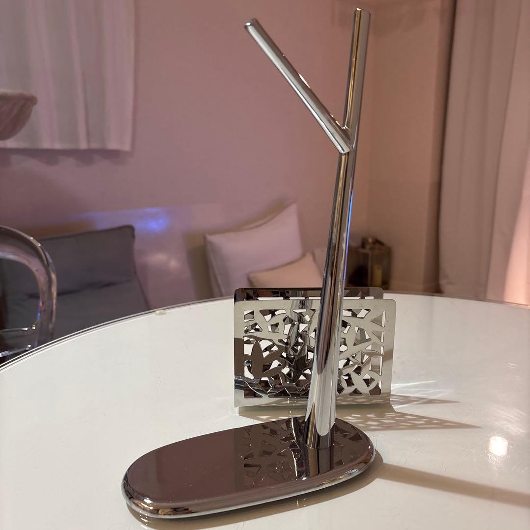 アレッシィ　ステンレス製　バナナ掛けとナプキンホルダー2点セット