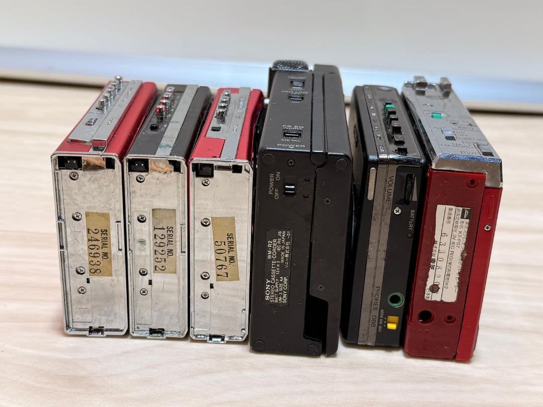 SONY、Toshiba ウォークマン 6台 オートリバース ジャンク