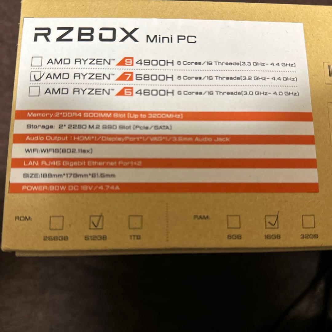 CHUWI RZBox 小型パソコン ミニ デスクトップpc
