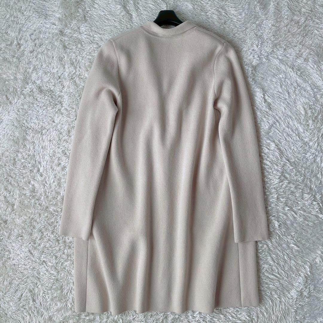 【美品】フォクシー ロングニットカーディガン アルページュ ベージュ