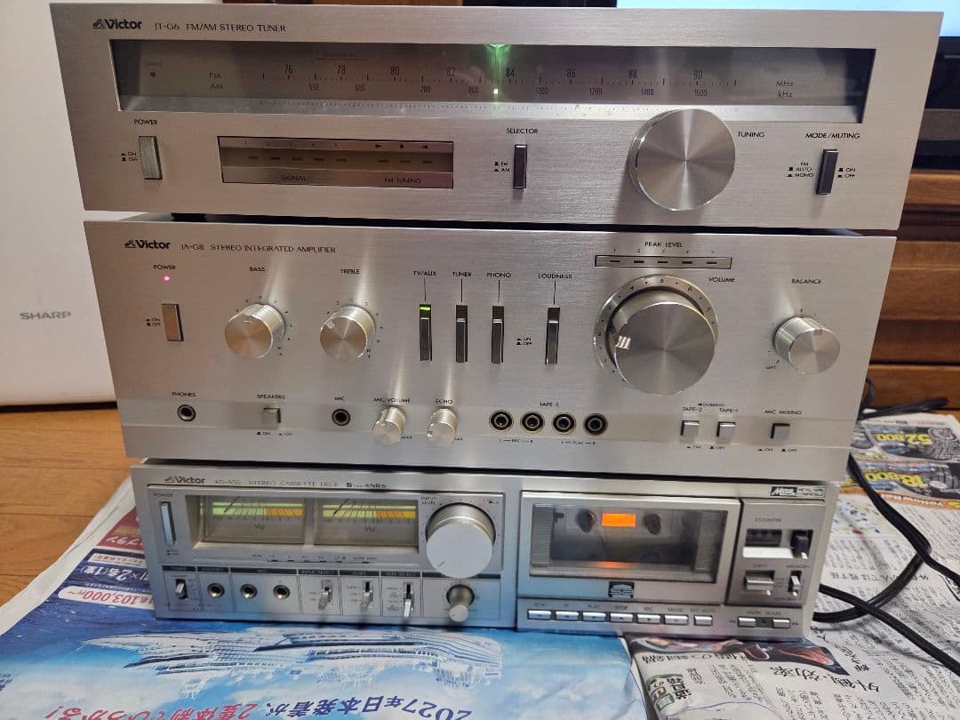 Victor製品 レコード、チューナー、アンプ、カセット4品セット
