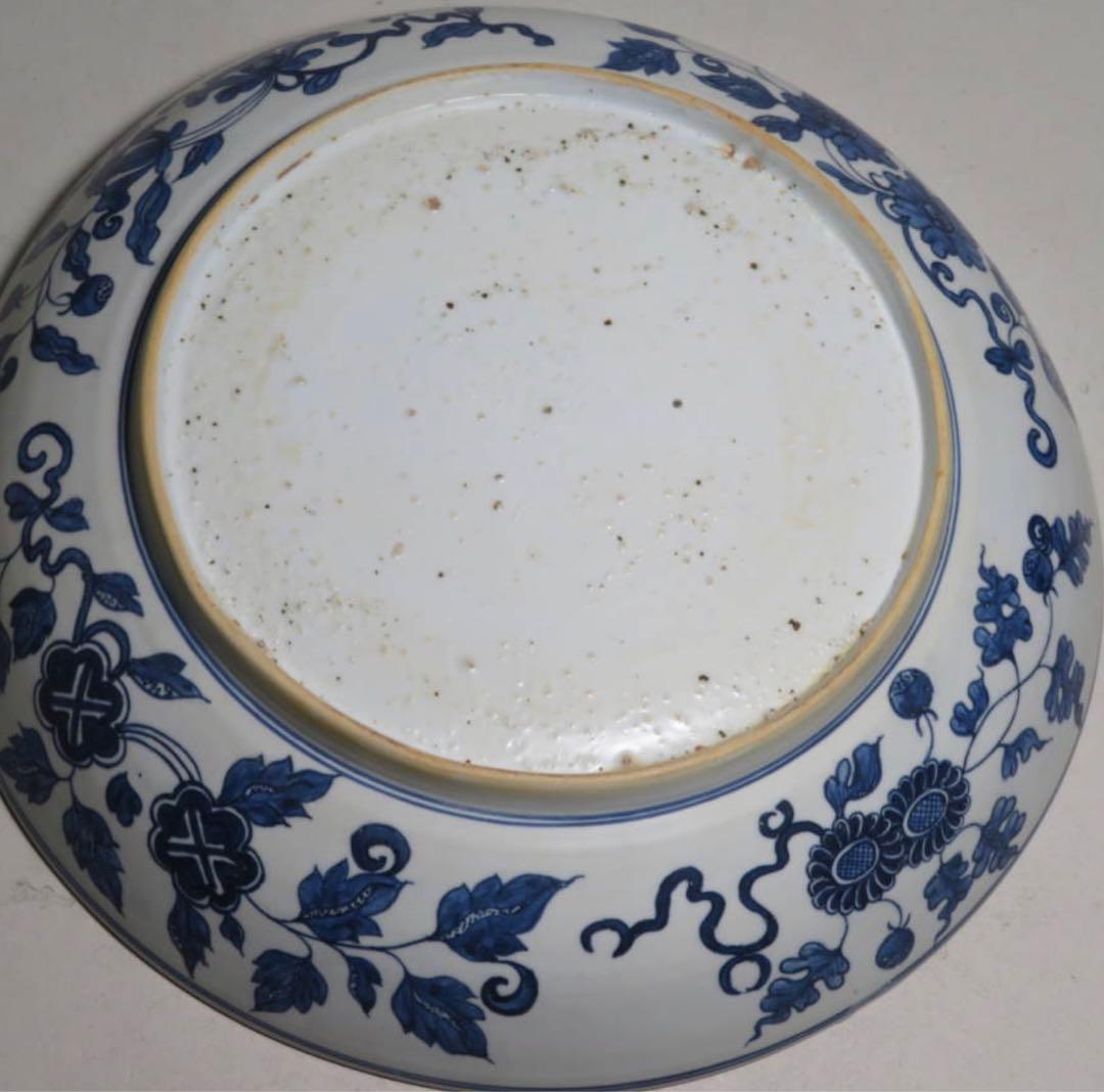 「旧家蔵出し」明時代　宝尽くし獅子紋大盤　中国美術