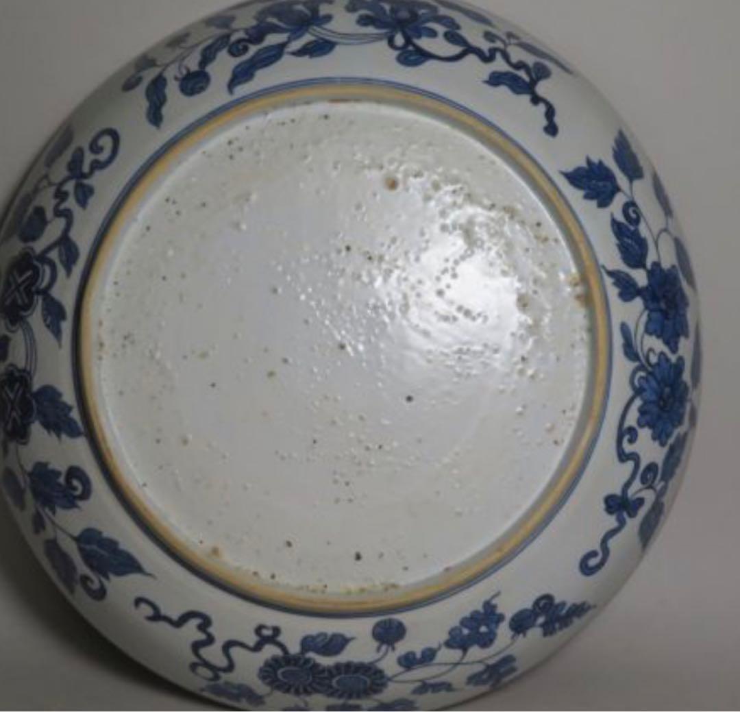 「旧家蔵出し」明時代　宝尽くし獅子紋大盤　中国美術