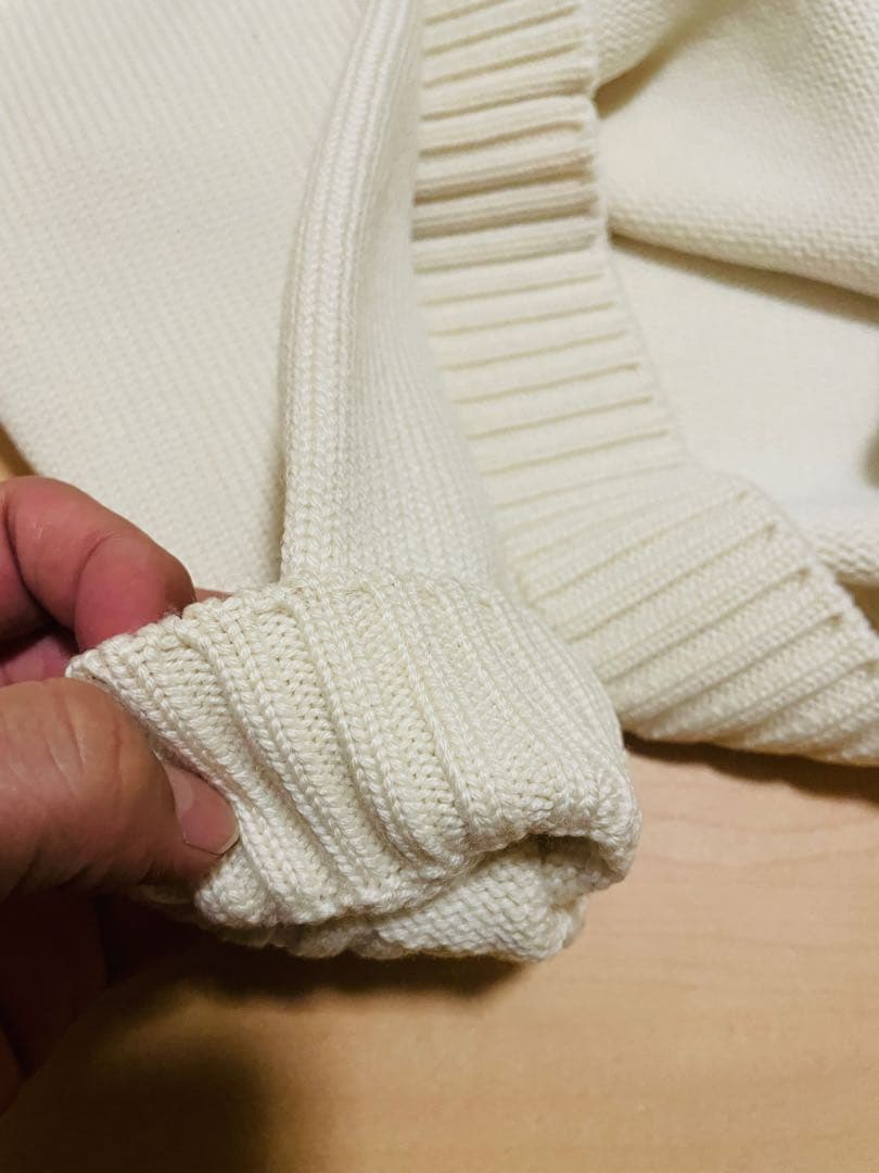 ZANONE 5ゲージ ソリッドウール タートルネックニット　オフホワイト46