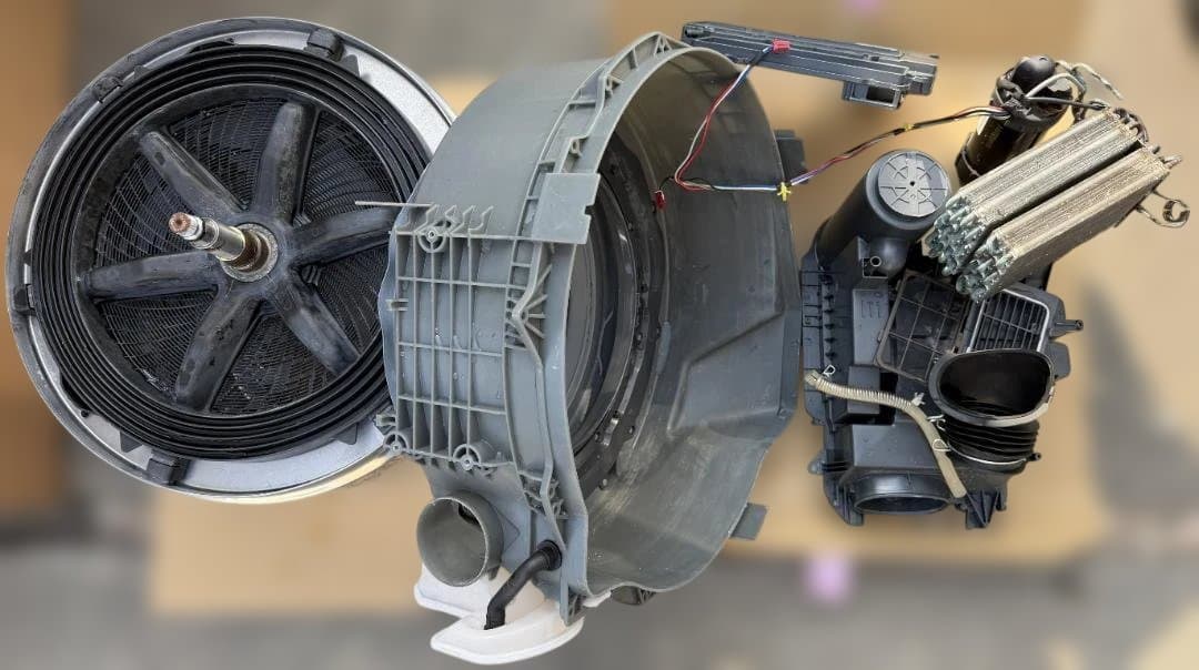 分解洗浄済 Panasonic 温水ドラム式洗濯機 洗濯10kg乾燥6kg 右開